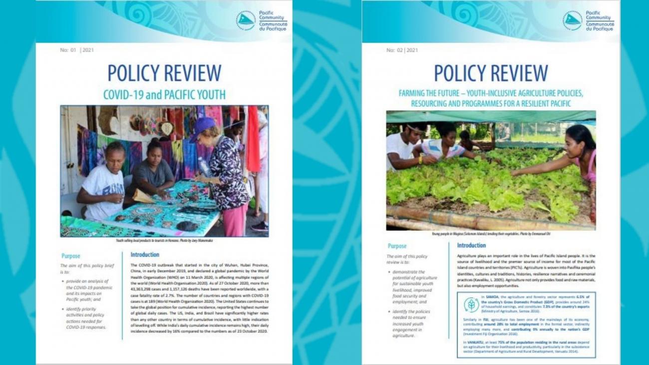 HRSD's Pacific Youth and COVID-19 and Agriculture Policy Briefs in Focus