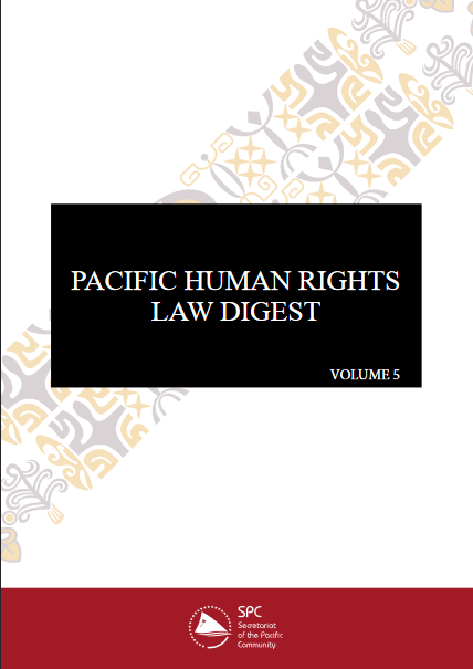 Pacific Human Rights Law Digest (Vol.5)