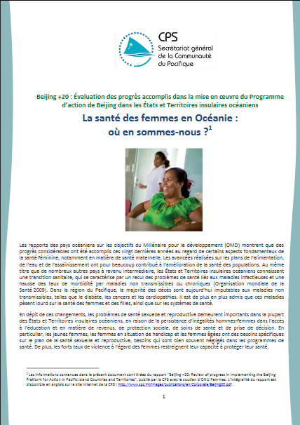 La santé des femmes en Océanie : où en sommes-nous
