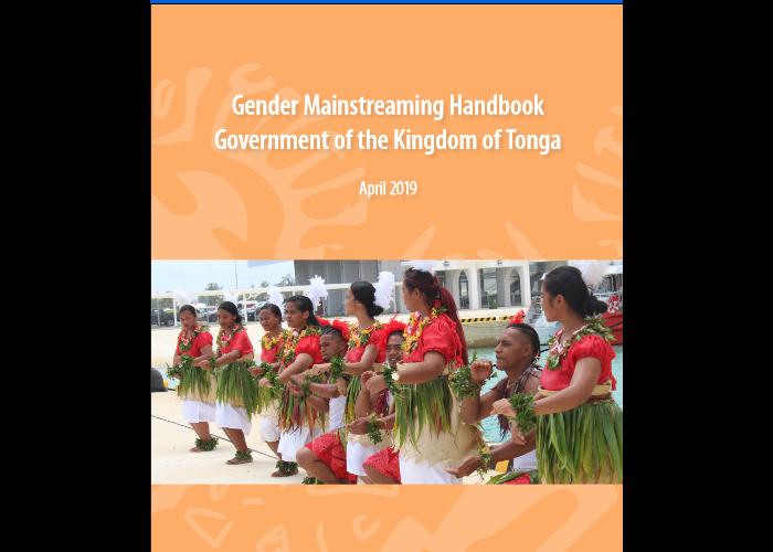 Gender mainstreaming handbook: Government of the Kingdom of Tonga 