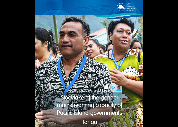 Stocktake of the gender mainstreaming capacity of Pacific Island governments: Tonga